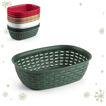 Cesta Rattan Multiuso 25.5 X 18.5 X 7.7 Cm Pl 120252S