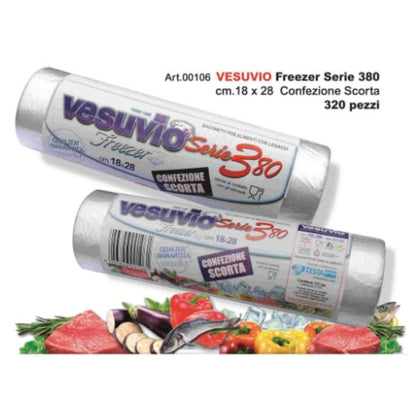 Rotolo Rotolo Sacchetti Buste Freezer 380Pz 18X28 cm