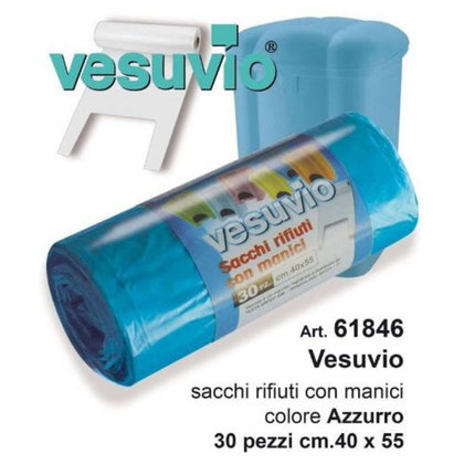 Sacchi Pattumiera 30Pz Blu 40X45 61846