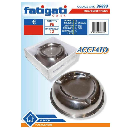 Posacenere Acciaio Tondo D16 36833 Fat