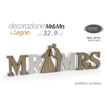 Scritta Mr&Mrs 32X9Cm 857379 Gc