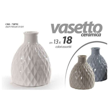 Vaso Ceramica 3 Colori 18Cm 728792 Gc