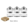 Barattolo in Vetro con Tappo Alluminio 680 ml - 13x10 cm