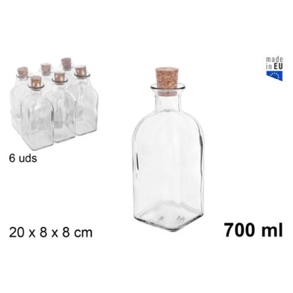 Bottiglia Vetro Nat. C/T Su.700Ml 105793