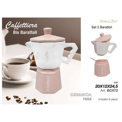 Caffettiera 2Barattoli Rosa Bc072 Gdm