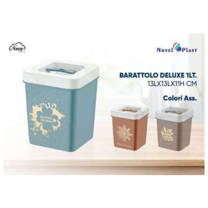 Barattolo per Alimenti Deluxe New 1 litro - 13x13xh11 cm
