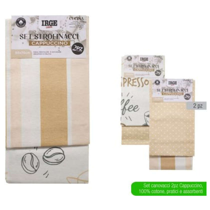 Strofinaccio 2Pz 50X70 Coffee 6230A Casa