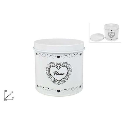 Barattolo Tondo Cuore Home con Coperchio