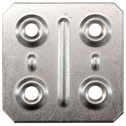 Piastrina Quadra 40X40 Mm Zincata - 200 Pz