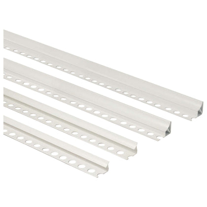 Sguscio Pvc Orizzontale 8 Mm H 260 Cm Bianco - 10 Pz