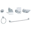 Set Accessori Bagno Cromo Tondo - 6 Pezzi