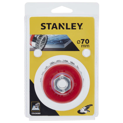 Piranha Stanley Sta36080 (X36080) Spazzola Acciaio A Tazza D.75