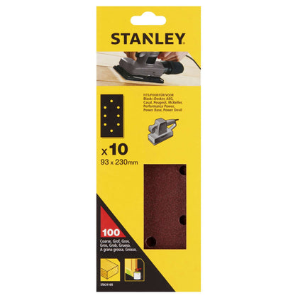 Piranha Stanley Sta31105 (X31105) 10 Fogli For. B+D 93X230 Gr.100