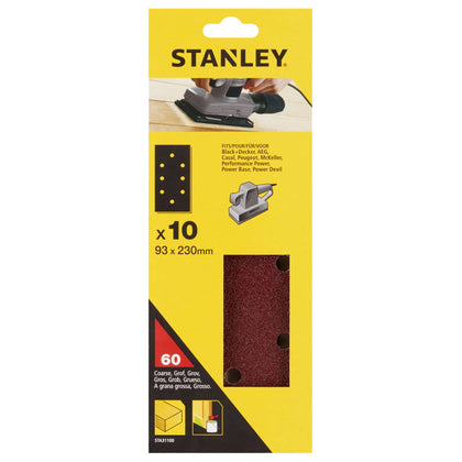 Piranha Stanley Sta31100 (X31100) 10 Fogli For. B+D 93X230 Gr.60