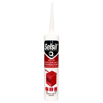 Selsil Silicone Alte Temperature Rosso Cartuccia 310 Ml