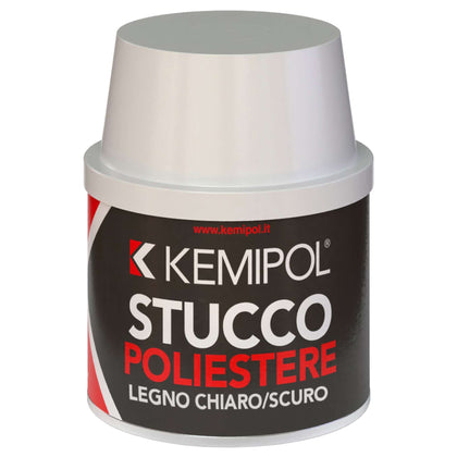 Stucco Poliestere Per Legno Chiaro Scuro 150 Ml - 12 Pz