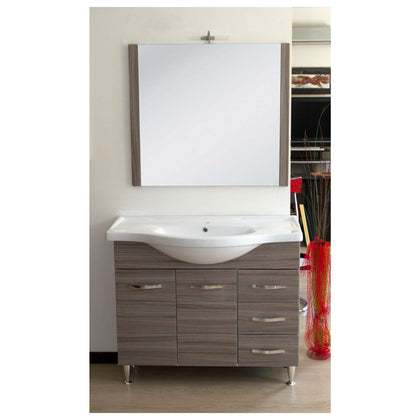 Mobile Bagno Antonella 2 Ante + 3 Cassetti 105 Palissandro