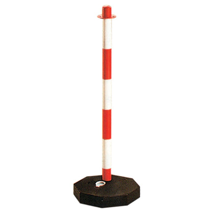 Colonna Segnaletica Bianco Rossa H 90 Cm - 10 Pz