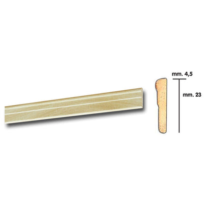 Cornice Per Parati 4,5X23 Barocco 200 Cm Frassino - 25 Pz