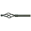 Bastone Acciaio A Strappo D 19 Nero 120-220 Pigna Sd017 - 4 Pz