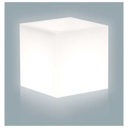 Vaso Home Light Cubo 40X40Xh40 Cm Bianco