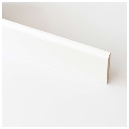 Battiscopa 70X10 Mm Mdf 240 Cm Bianco - 10 Pz