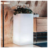 Vaso Home Light Cubo 40X40Xh80 Cm Bianco