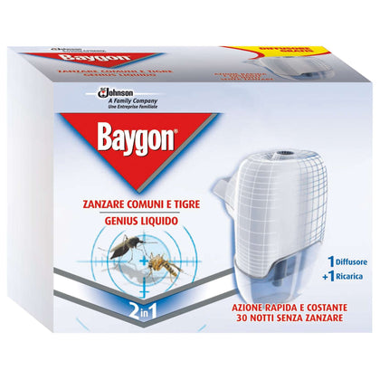 Baygon Genius Set Vaporizzatore + Ricarica - 12 Cf