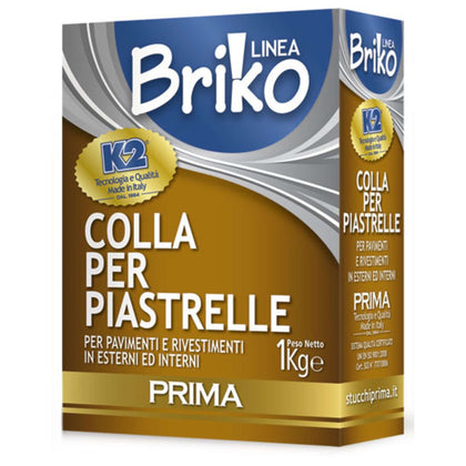 Linea Briko Colla Piastrelle Extra Da 1 Kg - 12 Pz