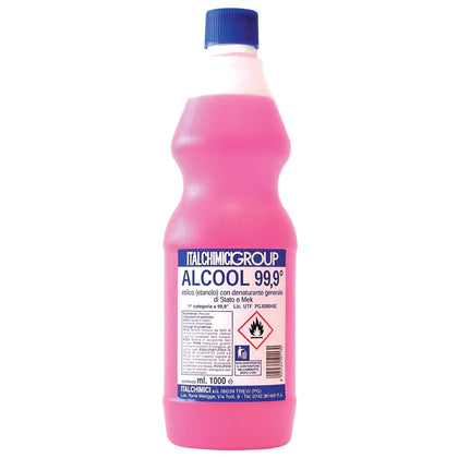 Alcool Denaturato 99,9 Certif. Lt.1(Italchimici) - 12 Pz