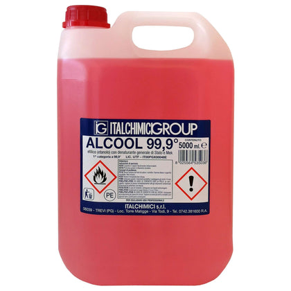 Alcool Denaturato 99,9 Certif. Lt.5(Italchimici) - 4 Pz