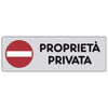 Etichetta Adesiva 150X50 Proprieta Privata - 10 Pz