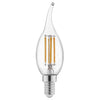 Led Fiamma 4,0W E14 Lumen 470-2700K Fil. Trasp. - 10 Pz