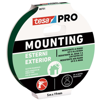 Tesa Nastro Biadesivo Mounting Pro Est. 19Mmx5M - 10 Pz