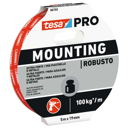 Tesa Nastro Biadesivo Mounting Pro Strong 19Mmx5M - 10 Pz