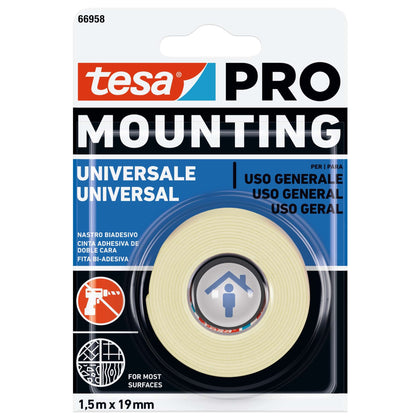 Tesa Nastro Biadesivo Mounting Pro Univer. 19Mmx1,5M - 12 Pz