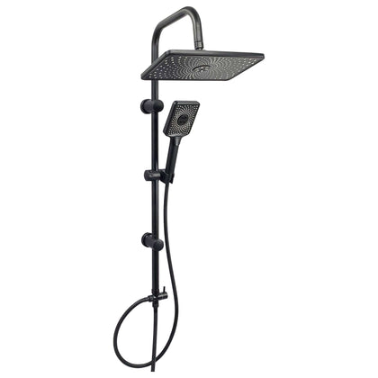 Colonna Doccia Con Soffione E Doccetta Lx-4002 Nero Op