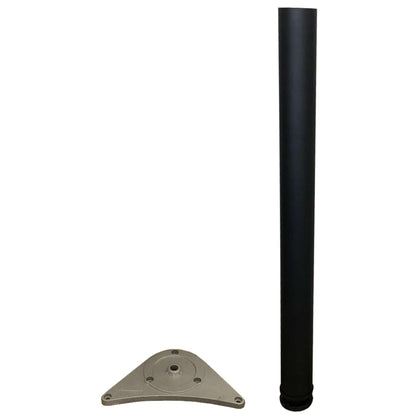 Piede Per Tavolo Acciaio D. 60Xh710 Mm Nero - 4 Pz