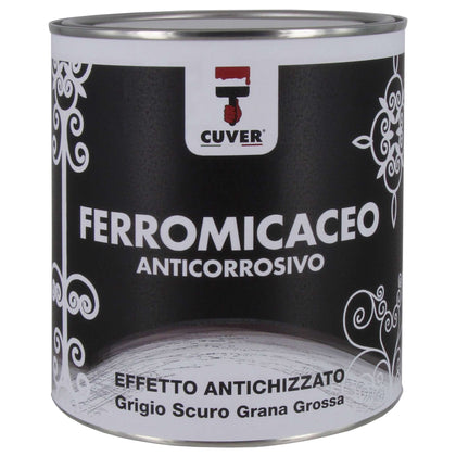 Smalto Cuver 0,750 L Ferromicaceo Grigio Scuro - 6 Pz