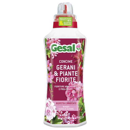 Gesal Concime Gerani E Piante Fiorite 750 Ml - 12 Pz