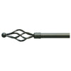 Bastone Acciaio A Strappo D 19 Nero 170-300 Pigna Sd017 - 4 Pz