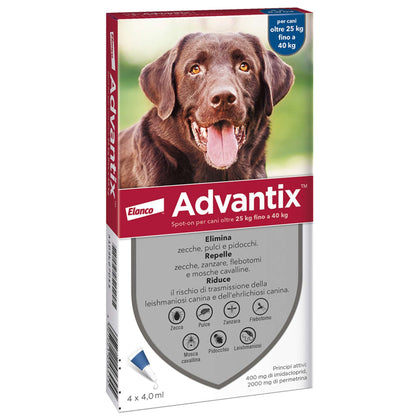 Bayer Advantix Spot On 6 Pipette Cani 25-40 Kg