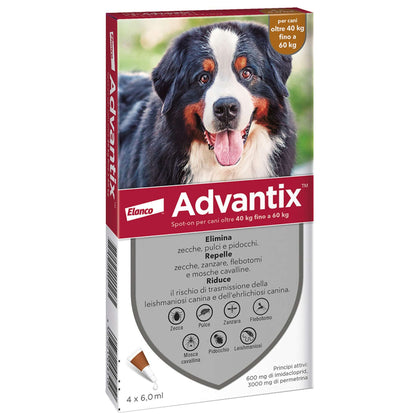 Bayer Advantix Spot On 6 Pipette Cani 40-60 Kg