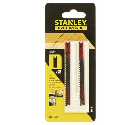 Piranha Stanley Sta25502 (X25502) 2 Lame Legno Hi-Tech Taglio Fine Att.Ad U