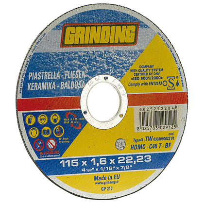 Grinding Disco Per Ceramica D 115X1,6 Mm - 50 Pz