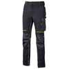 U-Power Pantalone Atom Slim Fit Nero-Giallo Tg.L