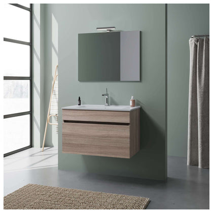 Mobile Bagno Bogota 2 Ante 80 Sosp. Rovere Fumo