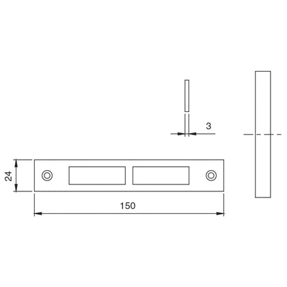 Iseo Art. 038.080 Contropiastra Per Art.981-983 - 5 Pz