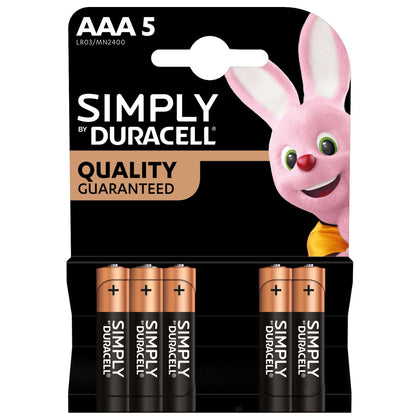 Duracell Simply Alcalina M/Stilo Bl.5 Pz - 10 Bl