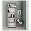 Kit Libreria 4 Ripiani 65X25Xh183 Cm Rovere Grigio